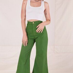 Big Bud Press lawn green bell bottoms bell bottom pants L large